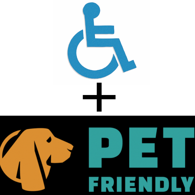 Sandy Ridge Handicap and Pet Friendly sign