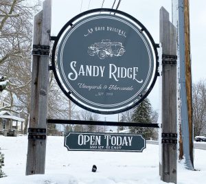 Sandy-Ridge-Sign-Snow-November-2021